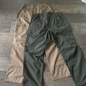 2 Pairs- CQR Men’s Tactical Pants-Water Repellent Ripstop Cargo Pants